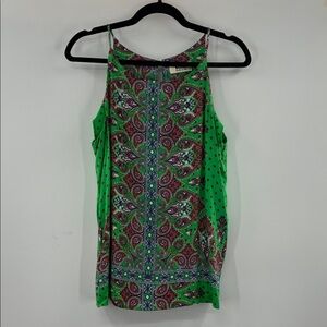 3For$29 VERSE Green Paisley Sleeveless Women's Top size: M